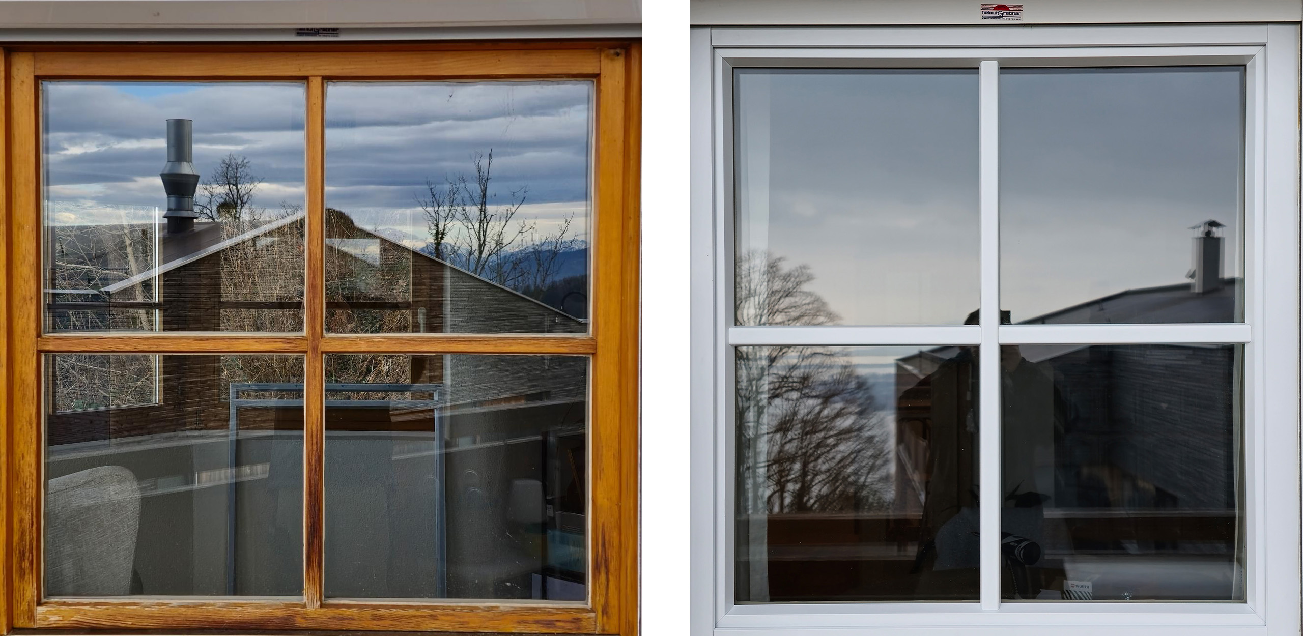 Fenster Reno Banner Bild vorher nachher