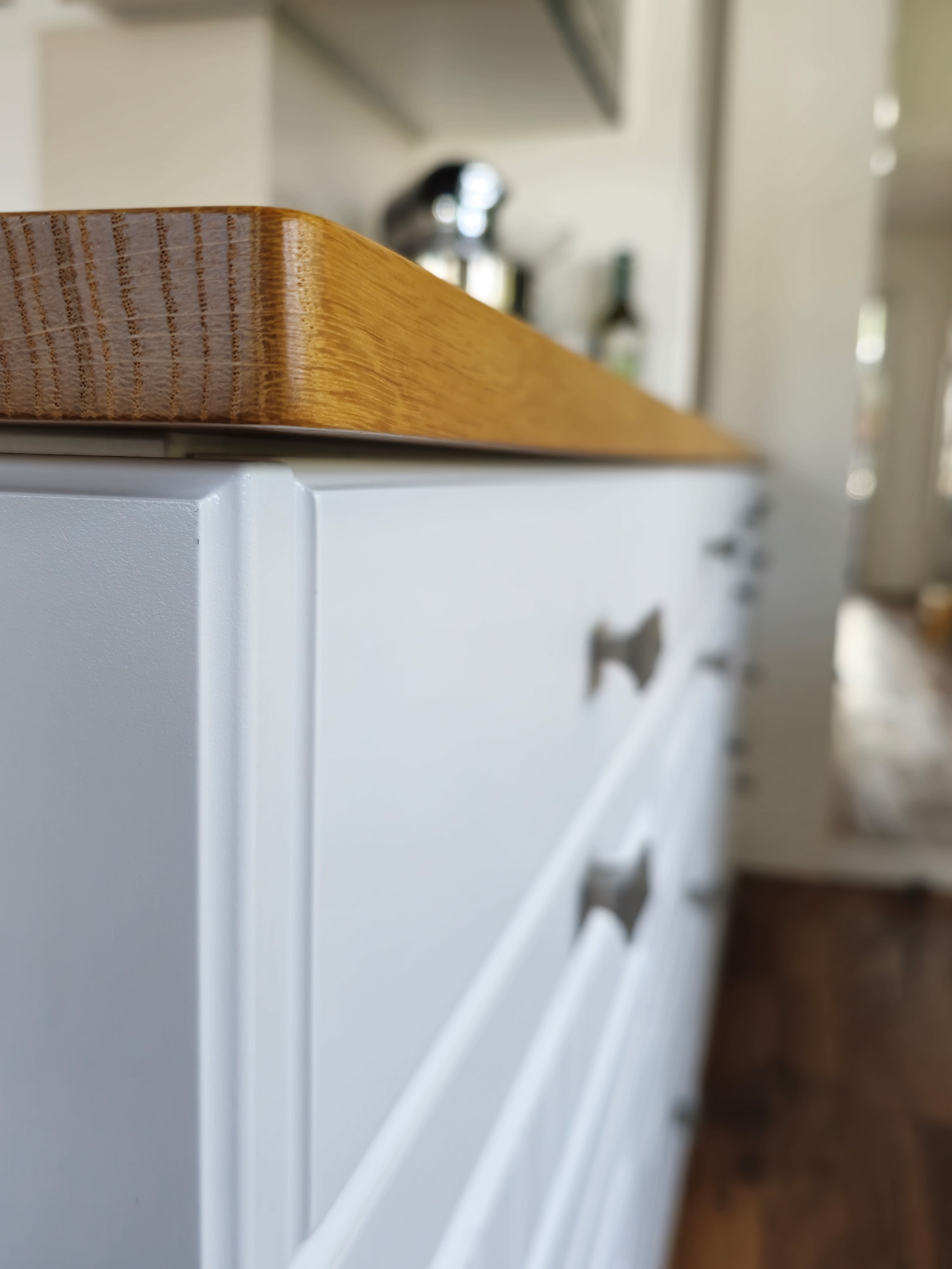 Landhausstil Kueche Eiche Arbeitsplatte