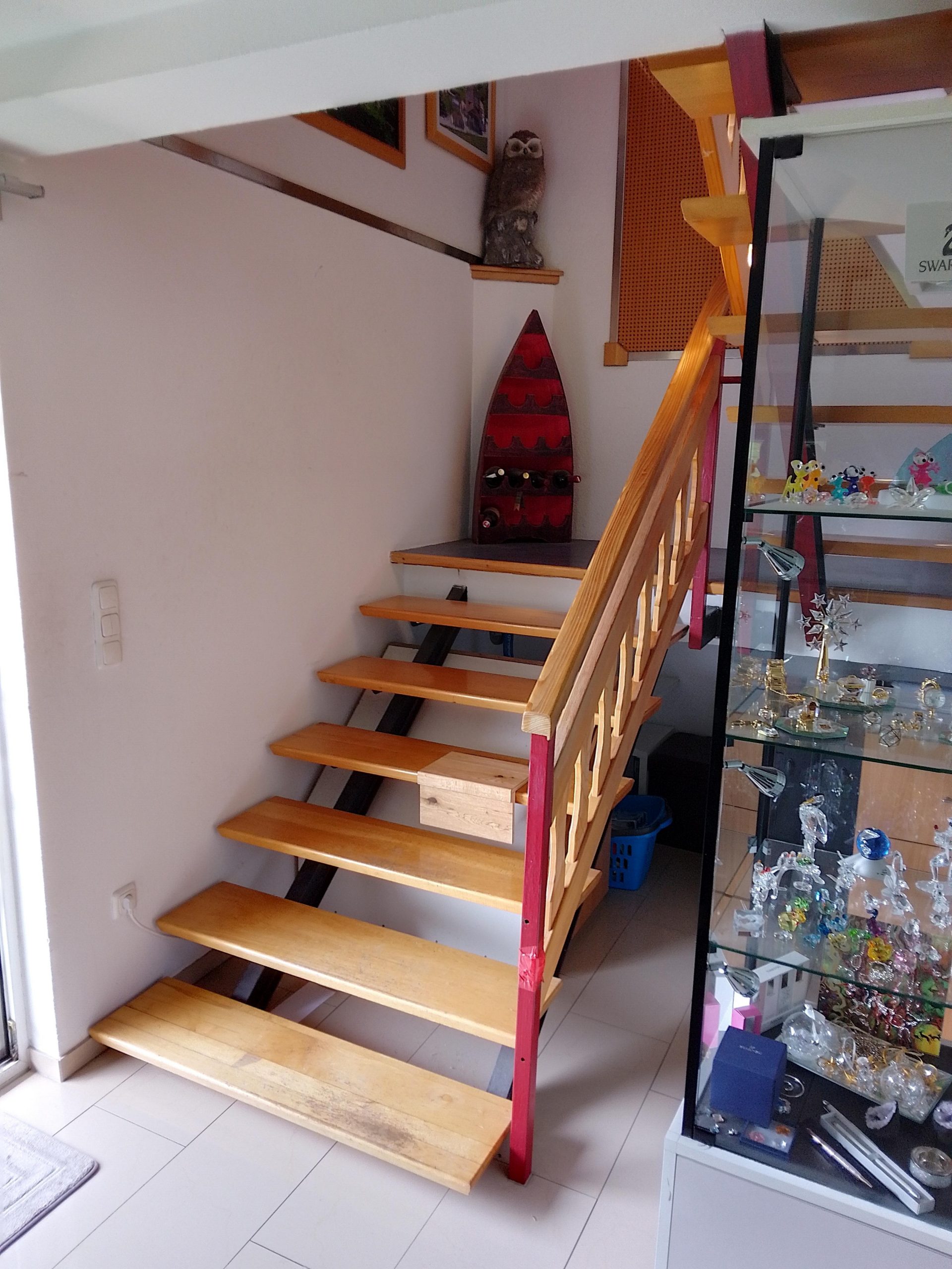 vorher Foto einer Treppe
