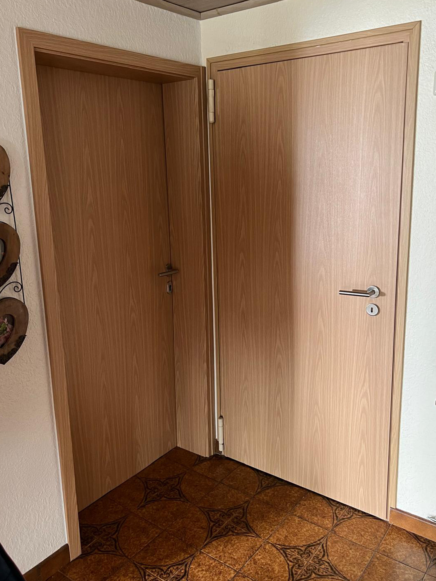 wohnungstüren renoviert mit portas system in eiche dekor
